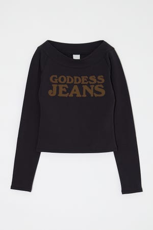 OFF SHOULDER L/S Tシャツ