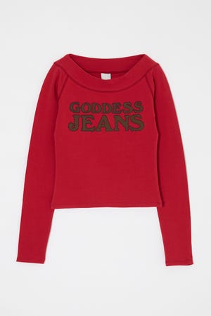 OFF SHOULDER L/S Tシャツ