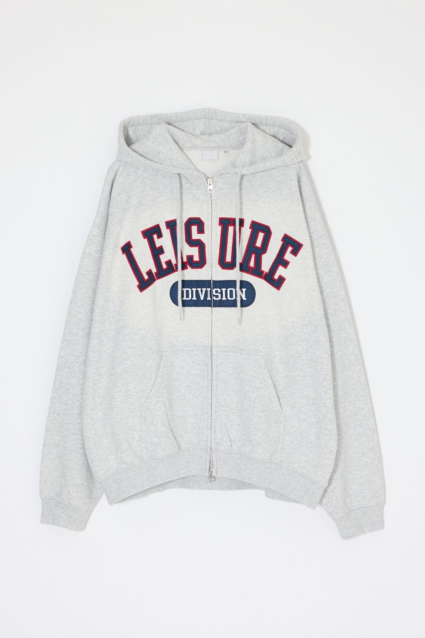 UNIV PATCHED ZIP フーディ T.GRY FREE