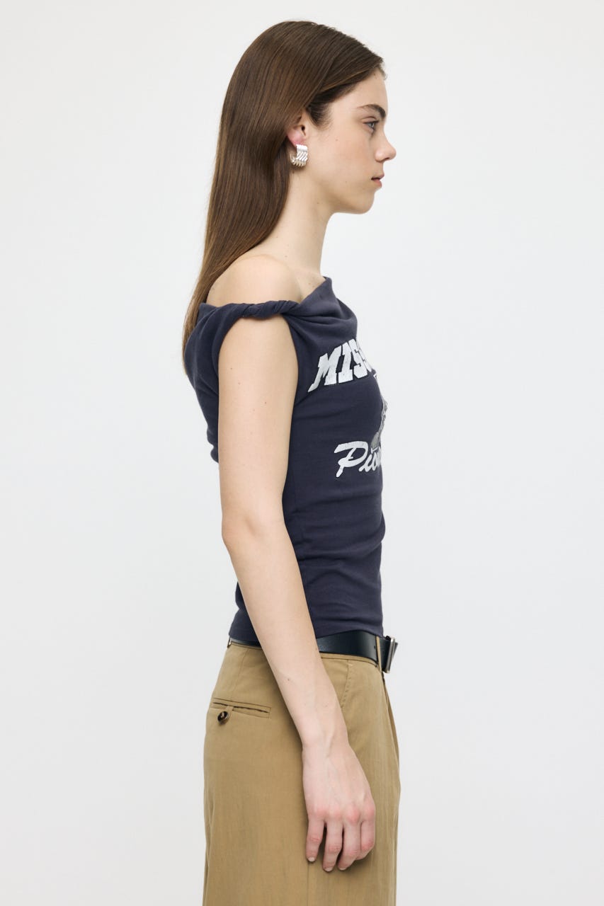 ASYMMETRY COLLEGE タンク NVY FREE