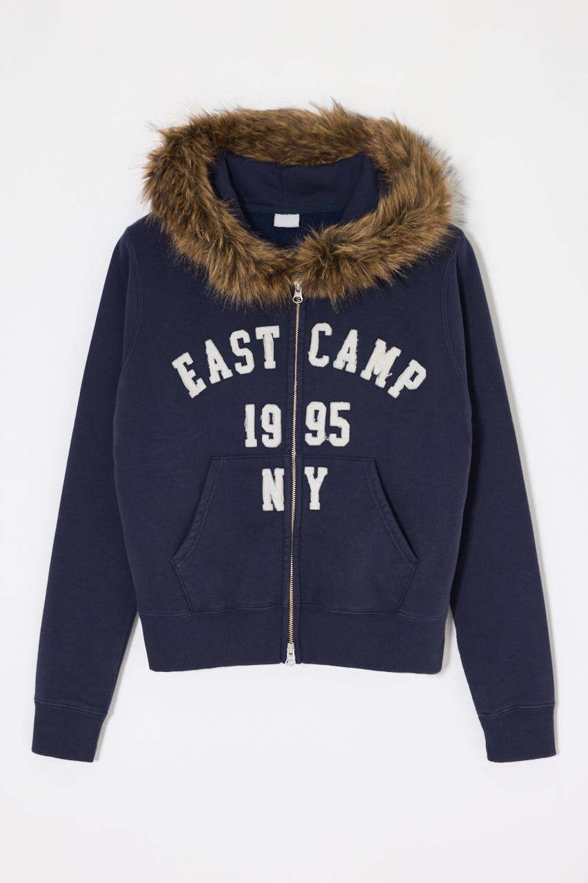 FUR ZIP フーディ NVY FREE