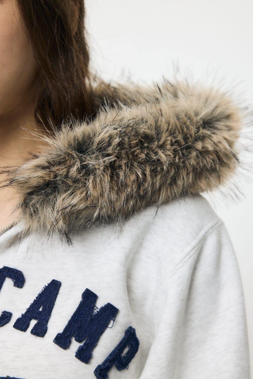 FUR ZIP フーディ T.GRY FREE