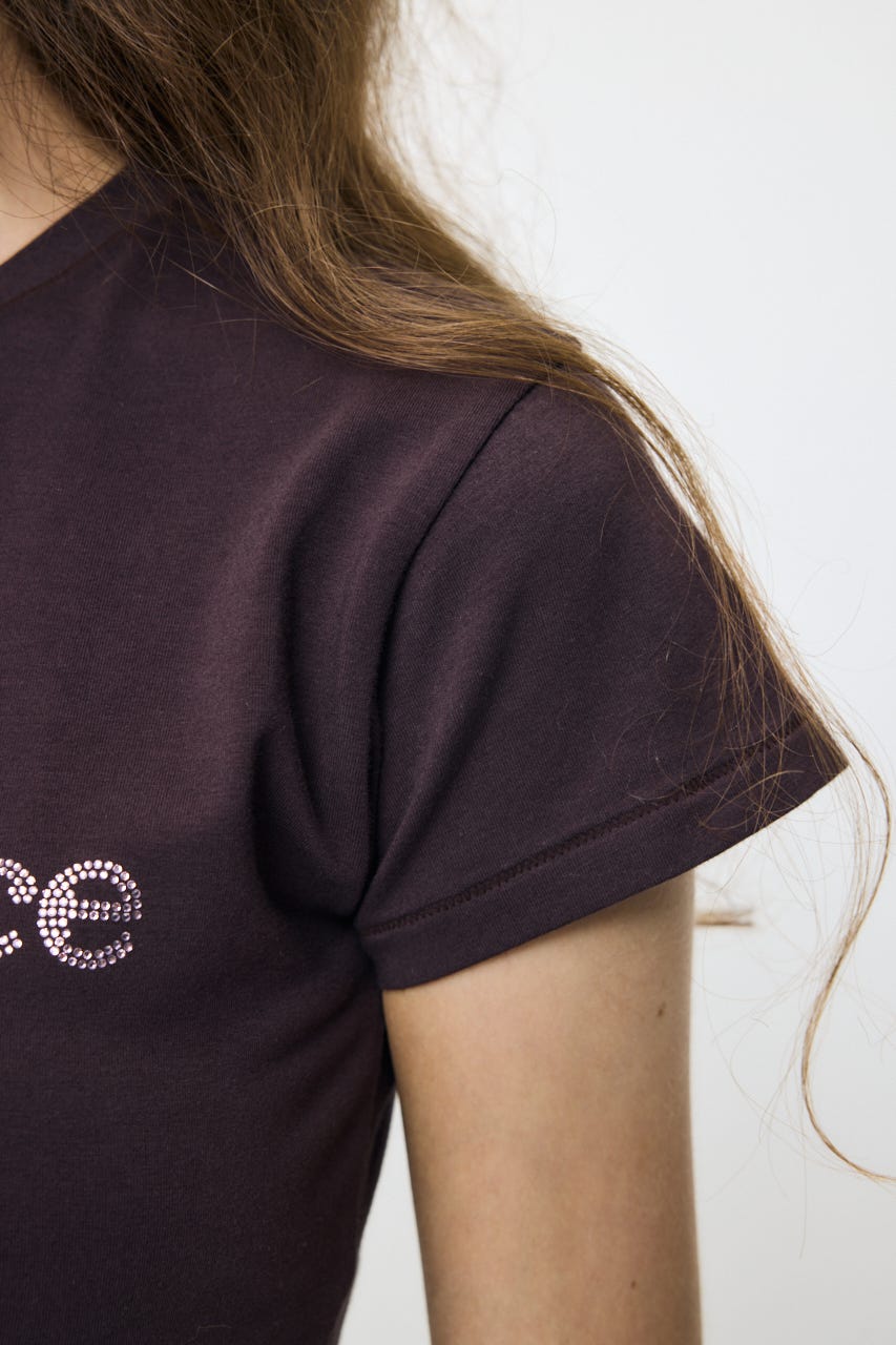 LOWKEY NICE BLING TEE BRN FREE