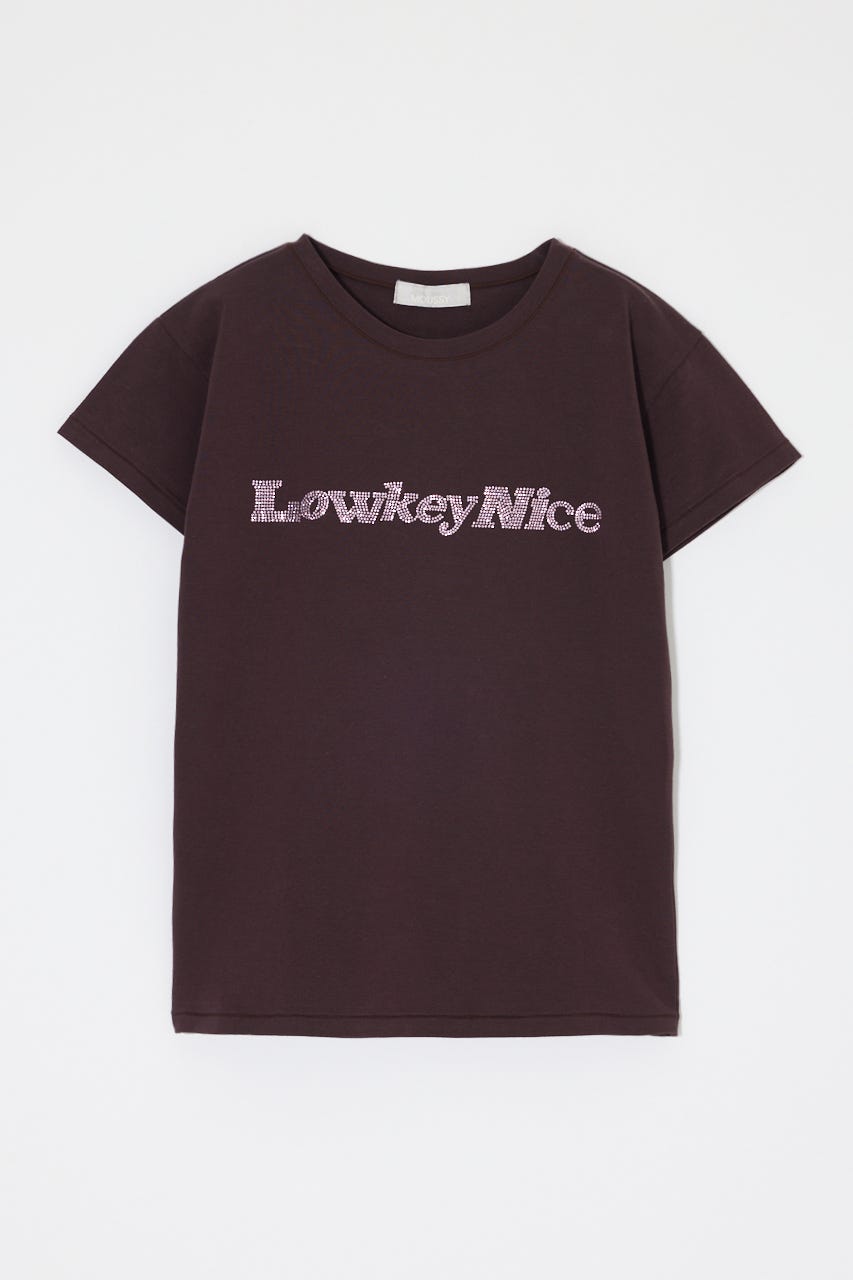 LOWKEY NICE BLING TEE BRN FREE