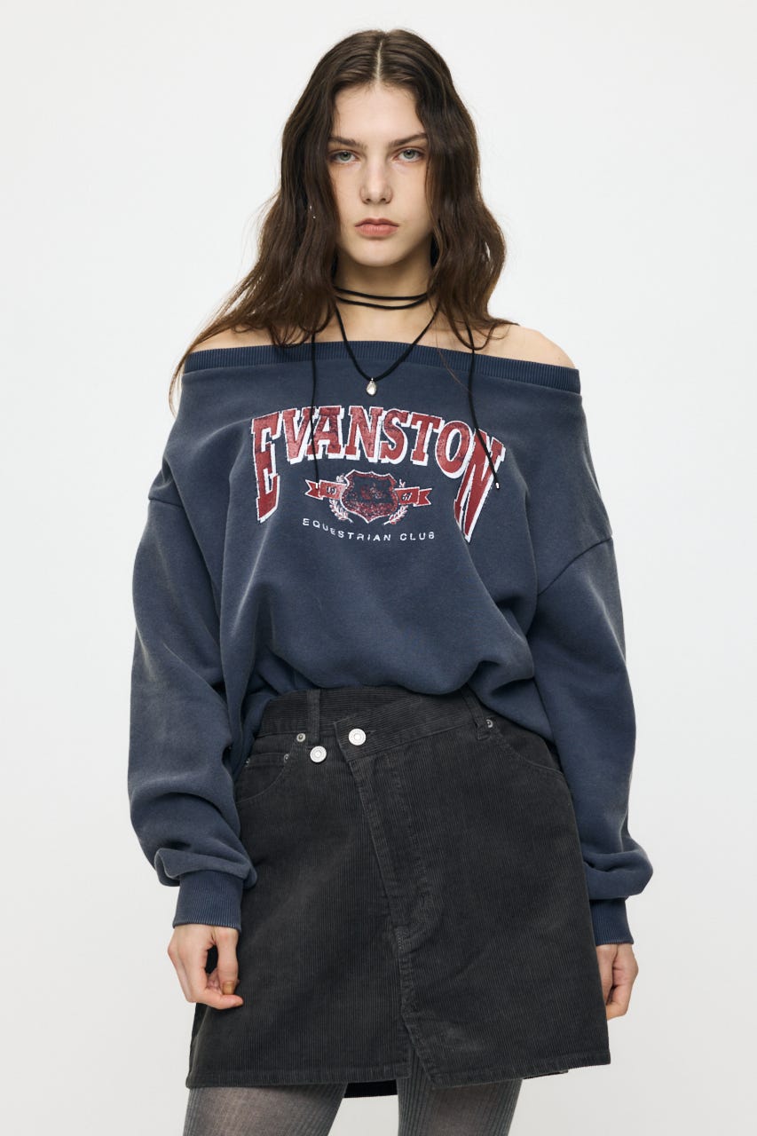 OFF SHOULDER SWEAT トップス