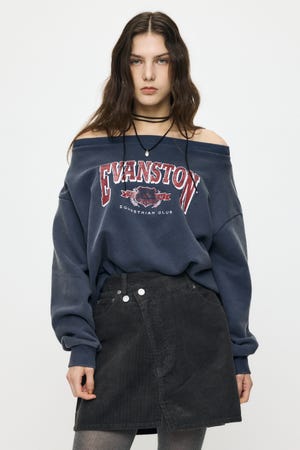 OFF SHOULDER SWEAT トップス