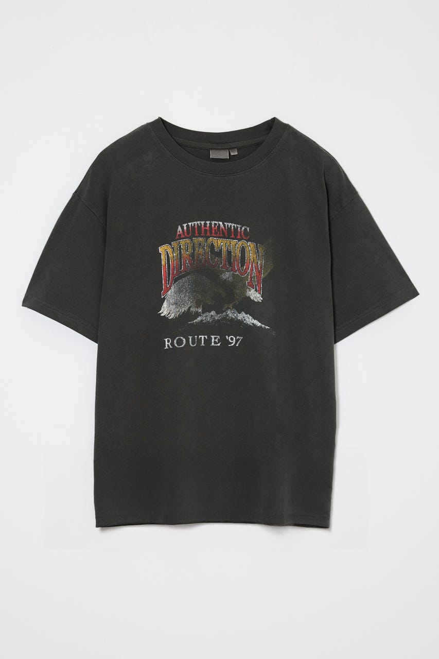 VINTAGE EAGLE TEE L/BLK FREE