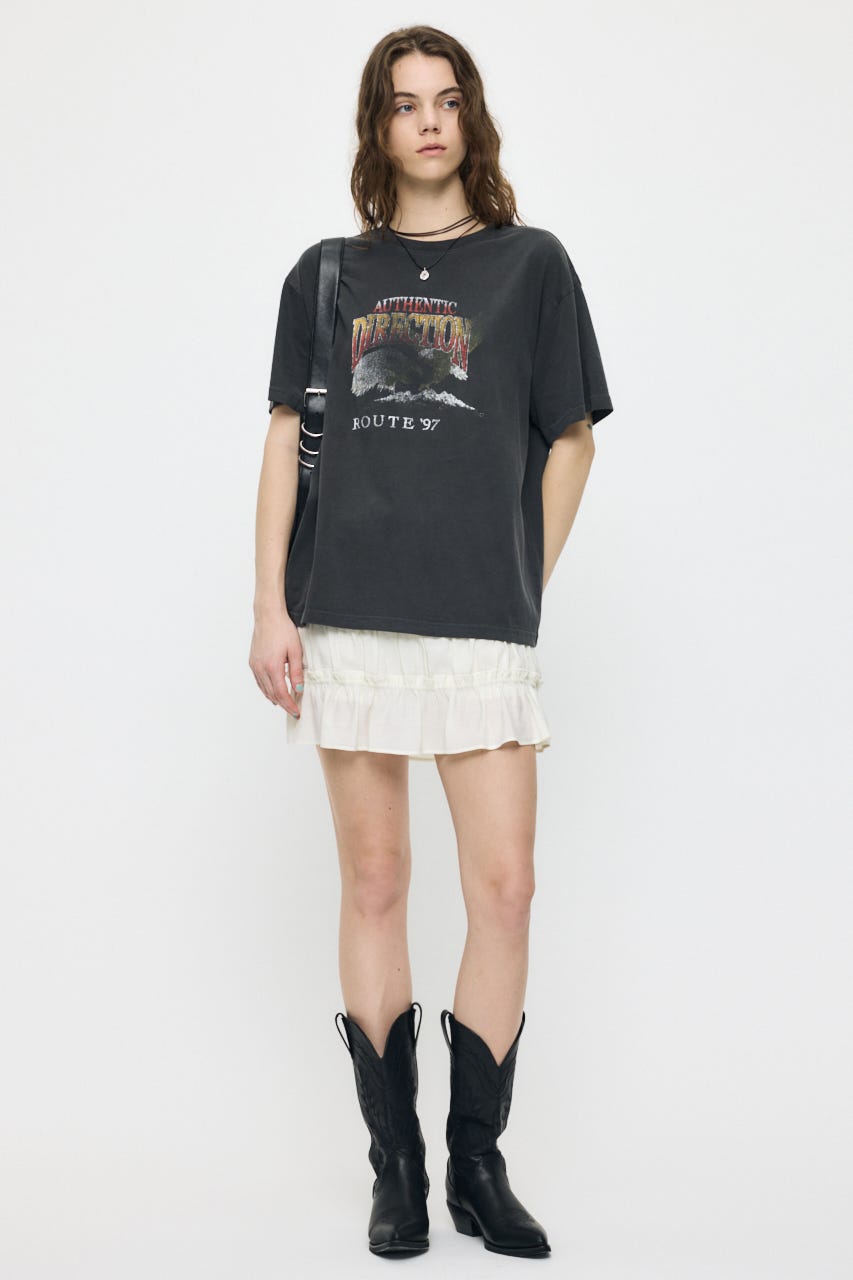 VINTAGE EAGLE TEE L/BLK FREE