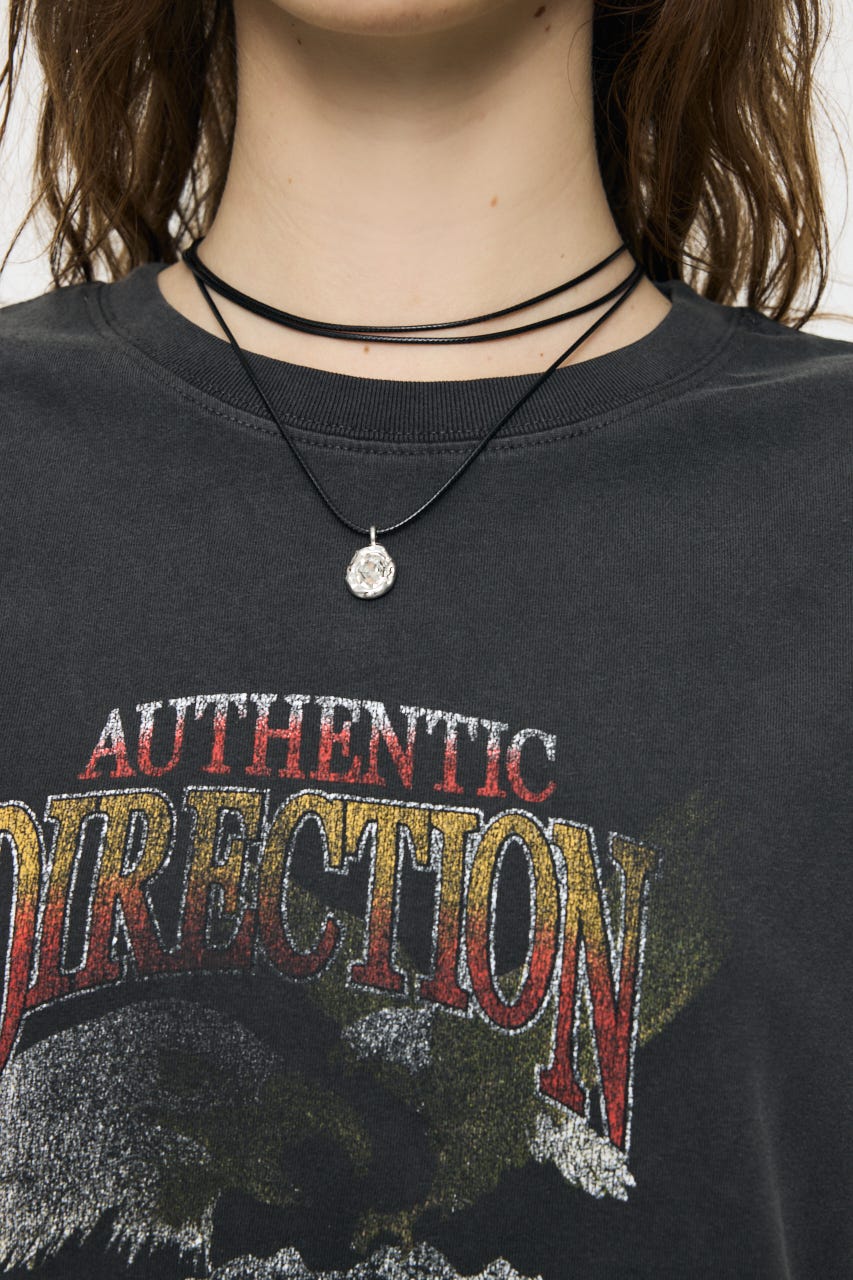 VINTAGE EAGLE TEE L/BLK FREE