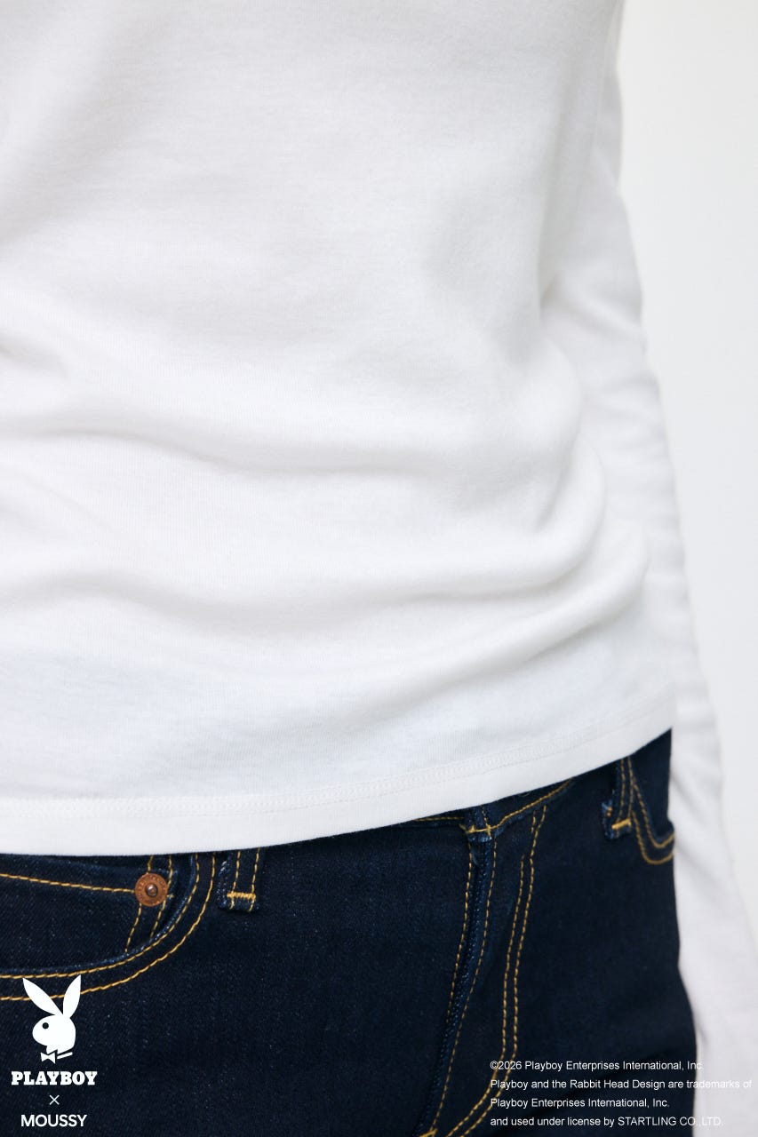 PB OFF SHOULDER L/S TEE WHT FREE
