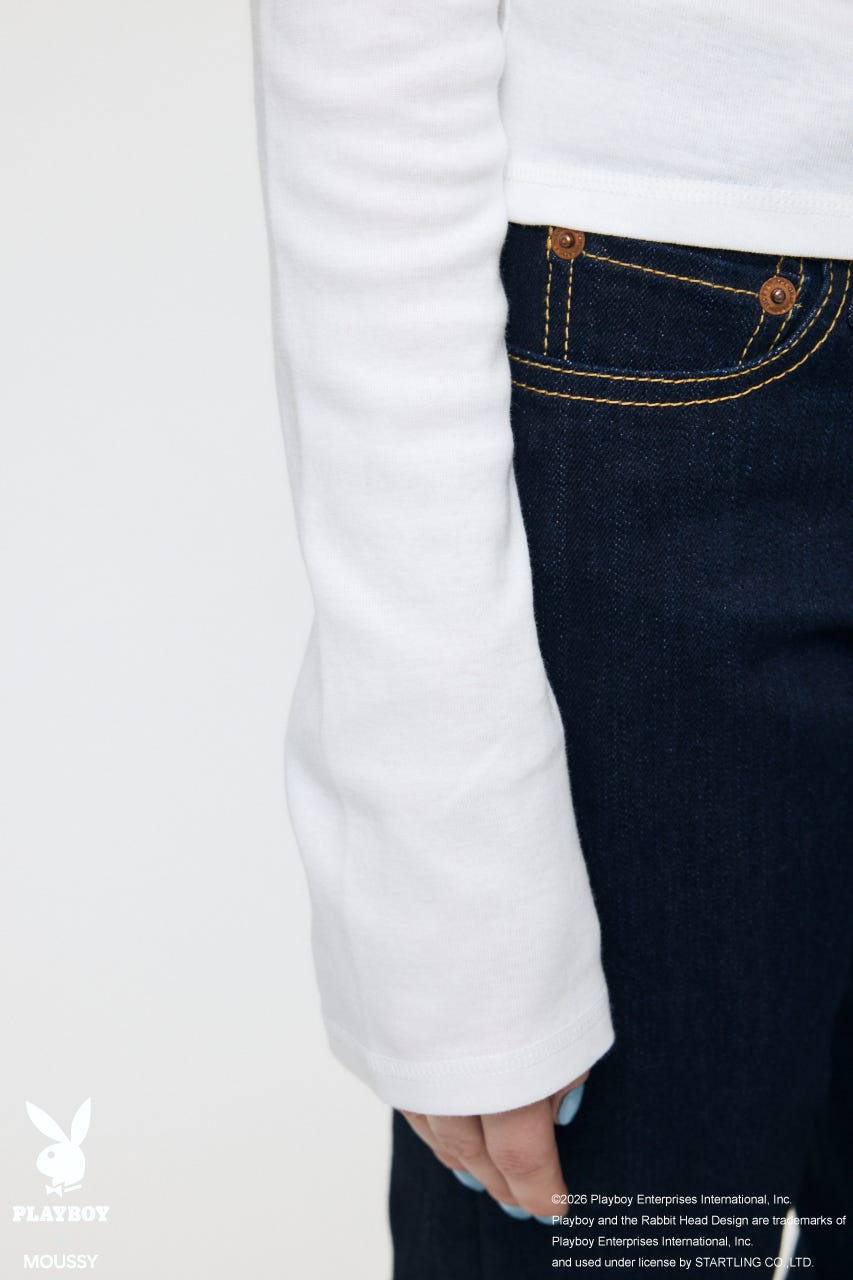 PB OFF SHOULDER L/S TEE WHT FREE