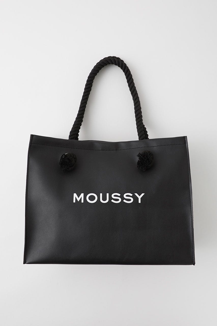 MOUSSY F/L SHOPPER バッグ BLK FREE