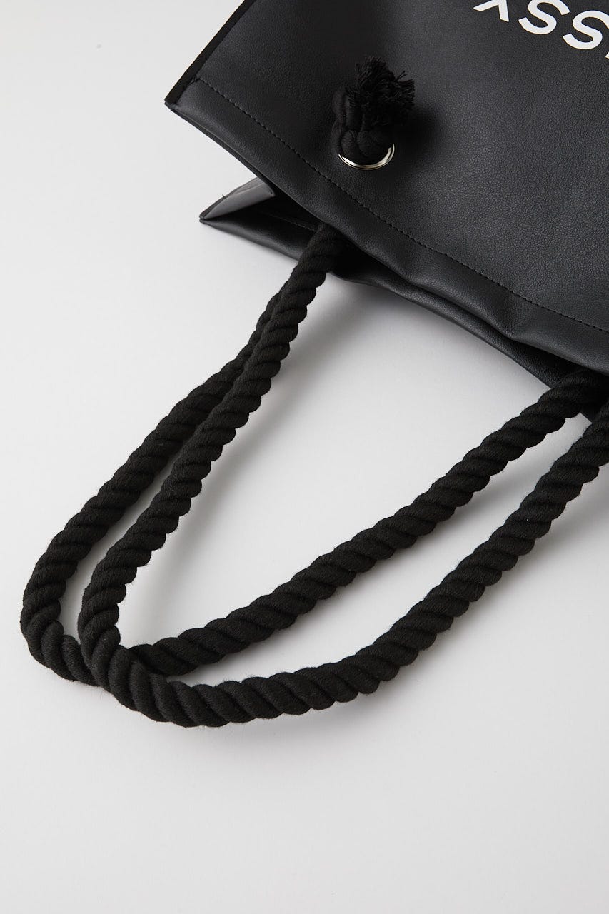 MOUSSY F/L SHOPPER バッグ BLK FREE