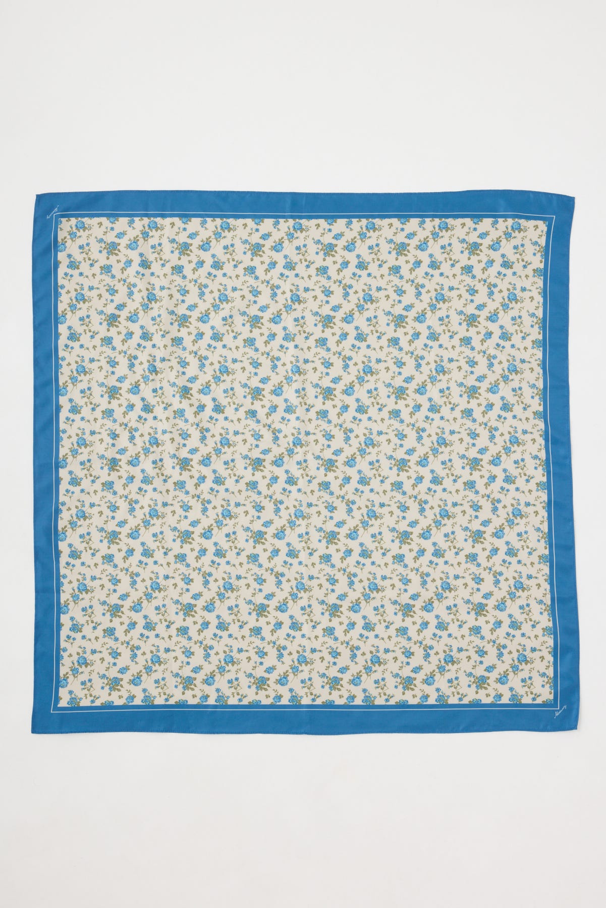 FLOWER PATTERN スカーフ BEG FREE