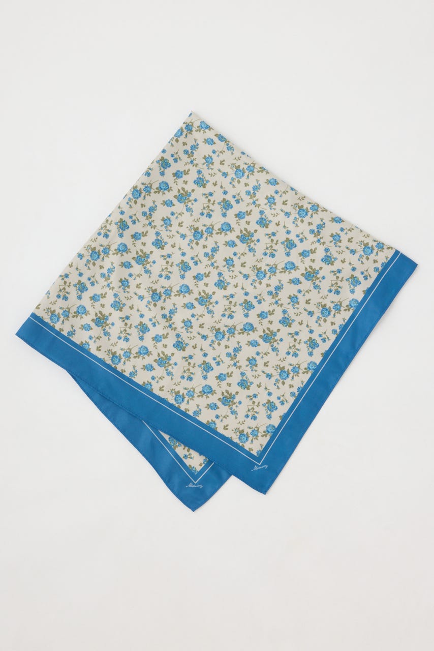 FLOWER PATTERN スカーフ BEG FREE