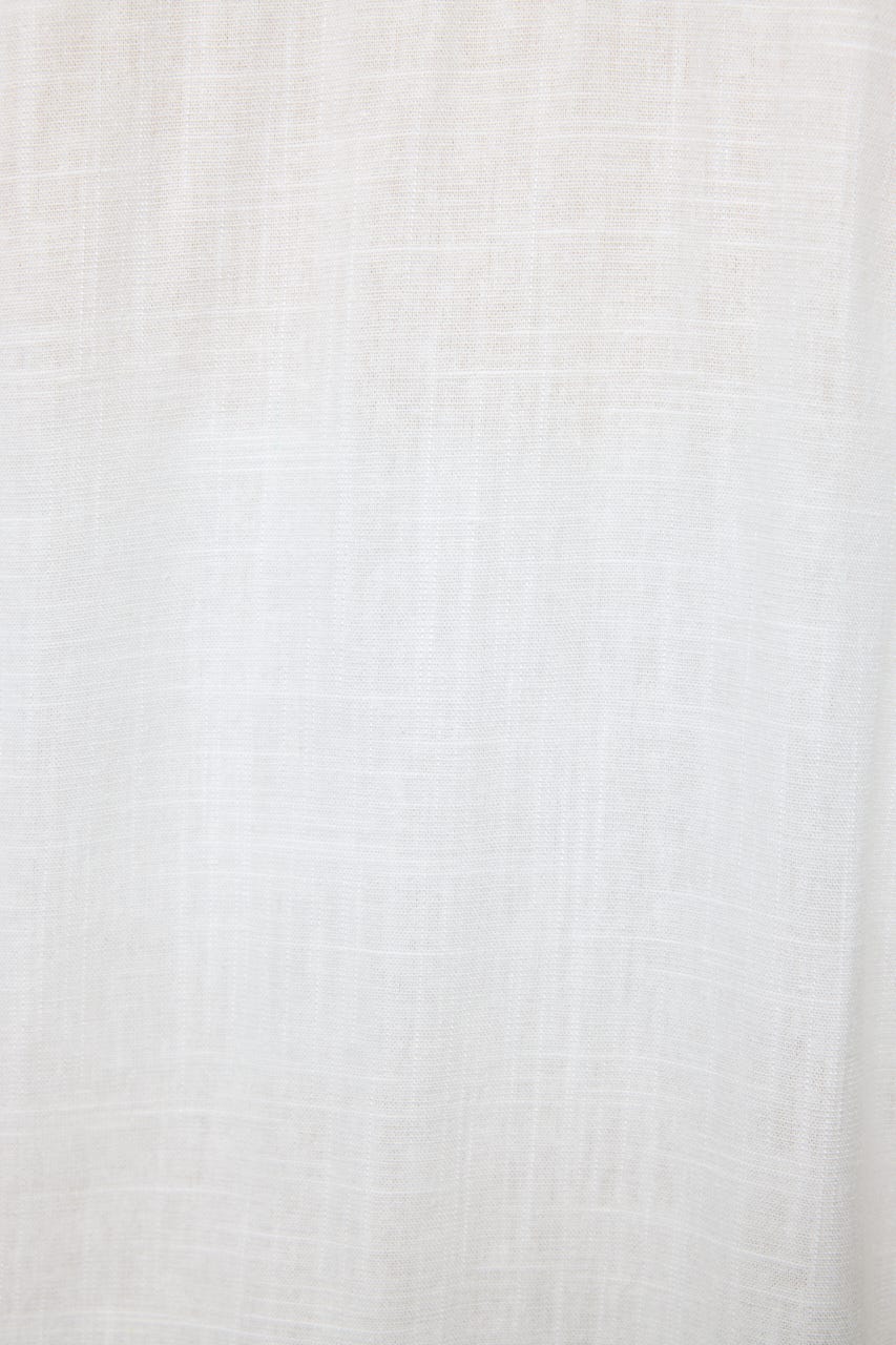 LINEN BLEND BASIC シャツ WHT FREE