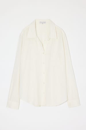 LINEN BLEND BASIC シャツ