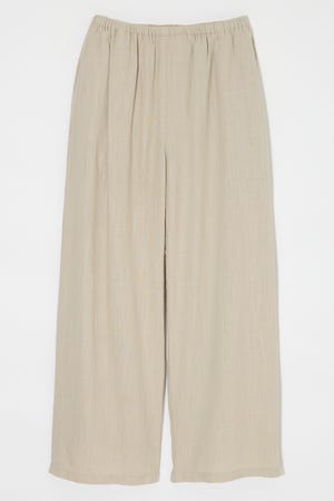 LINEN BLEND RELAX WIDE パンツ