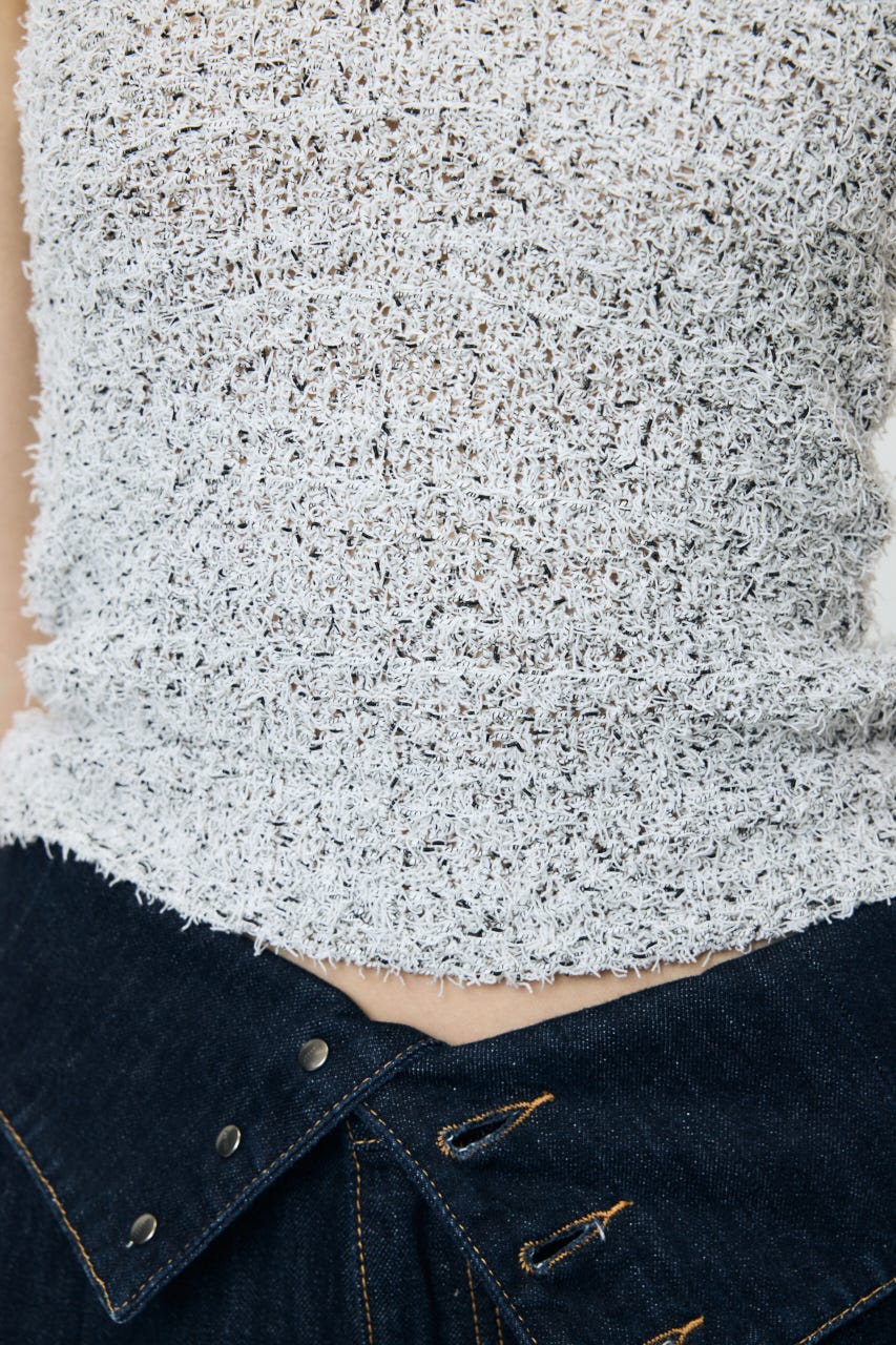 HALTER NECK KNIT キャミ WHT FREE