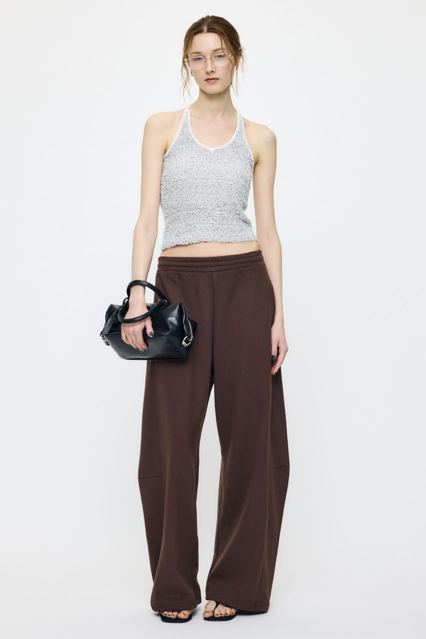 HALTER NECK KNIT キャミ WHT FREE