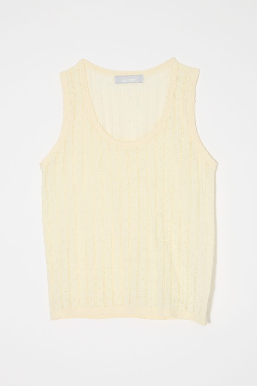 EYELET KNIT タンク IVOY FREE