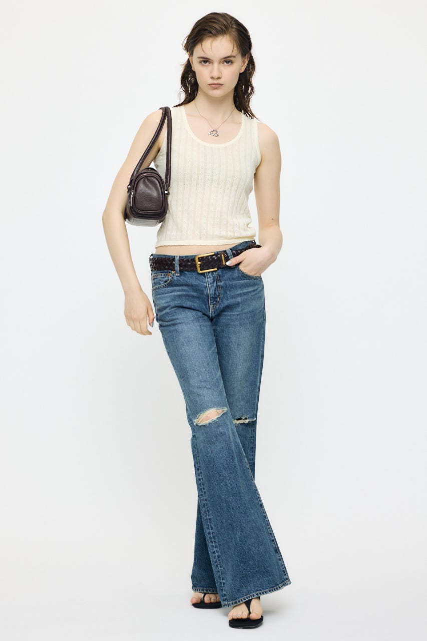 EYELET KNIT タンク IVOY FREE