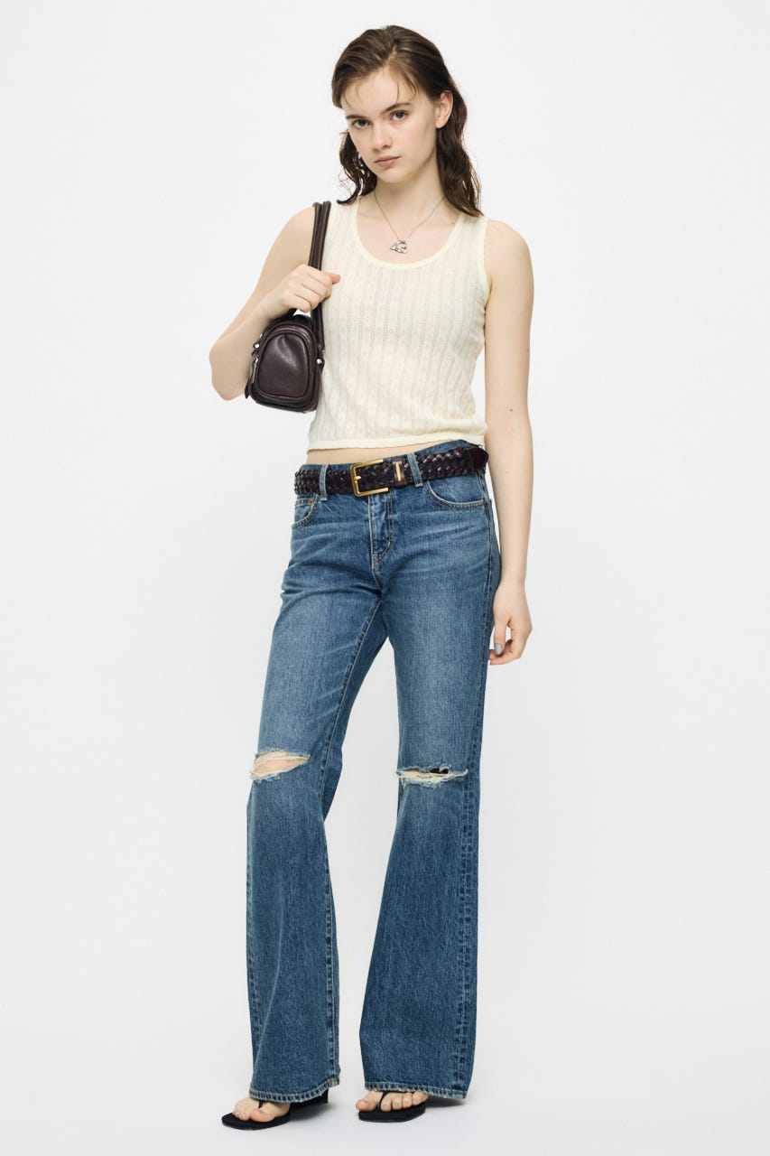 EYELET KNIT タンク IVOY FREE