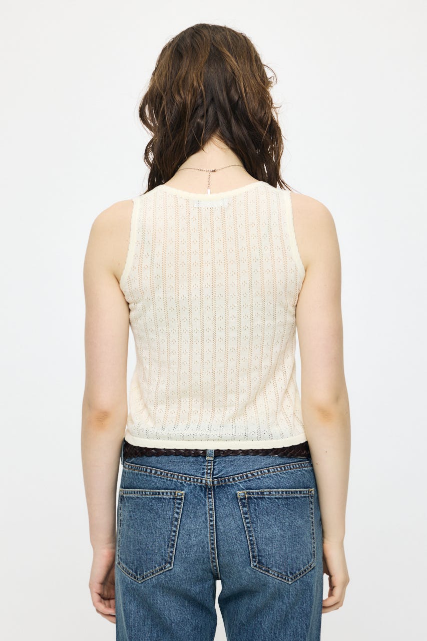 EYELET KNIT タンク IVOY FREE
