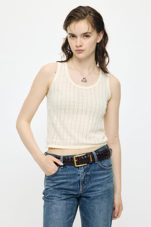 EYELET KNIT タンク