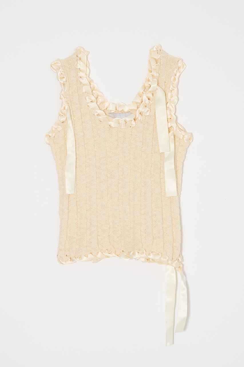 BRAID KNIT タンク IVOY FREE