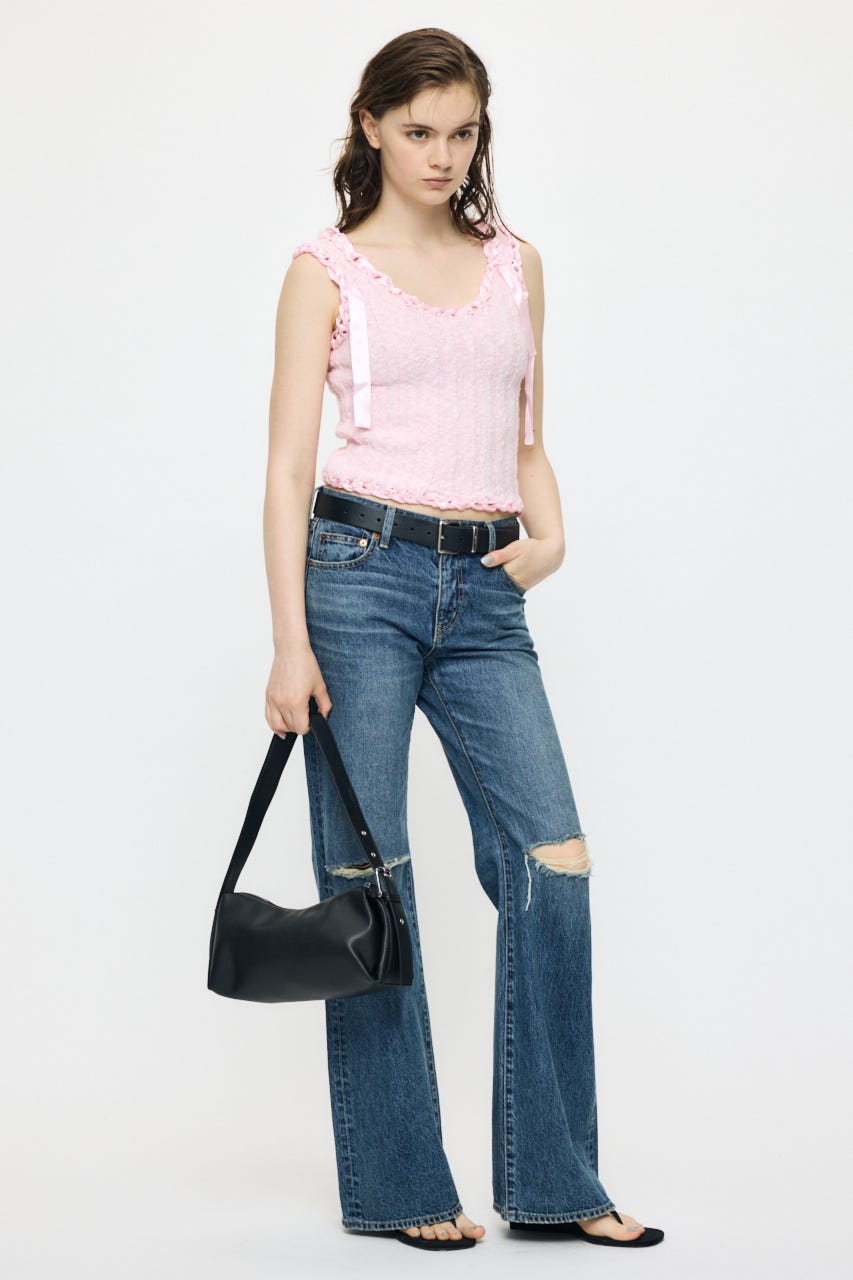 BRAID KNIT タンク PNK FREE