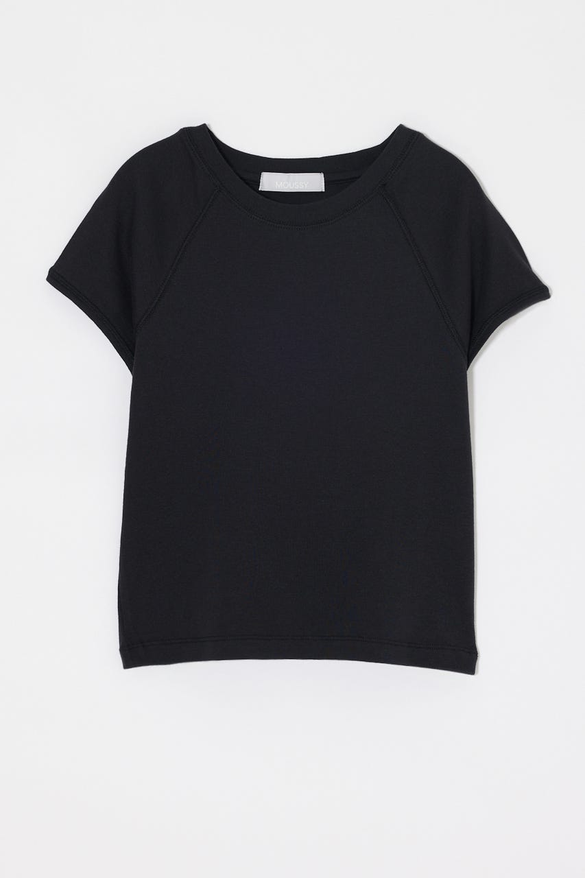 MICRO SLEEVE RAGLAN TEE BLK 2
