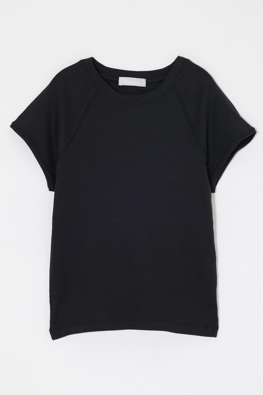 MICRO SLEEVE RAGLAN TEE BLK 2