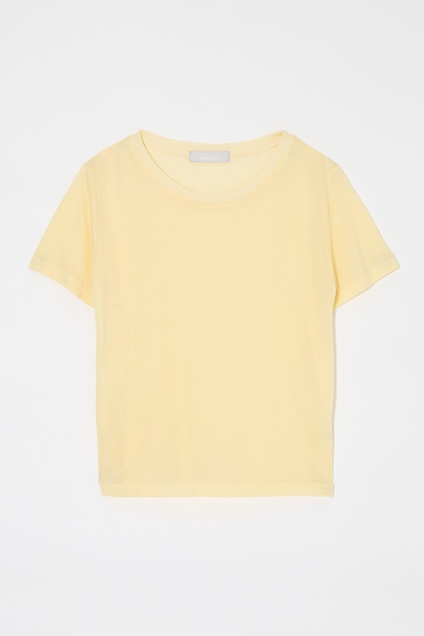SHEER BASIC TEE L/YEL FREE