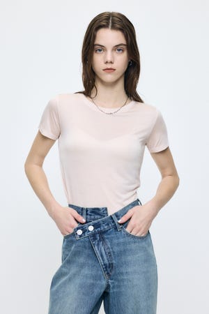 SHEER BASIC TEE
