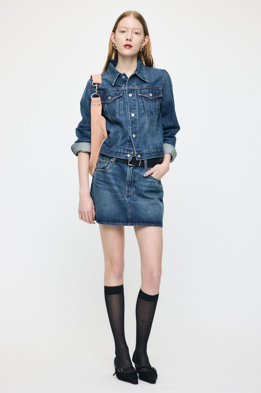 COMPACT DENIM ジャケット BLU FREE