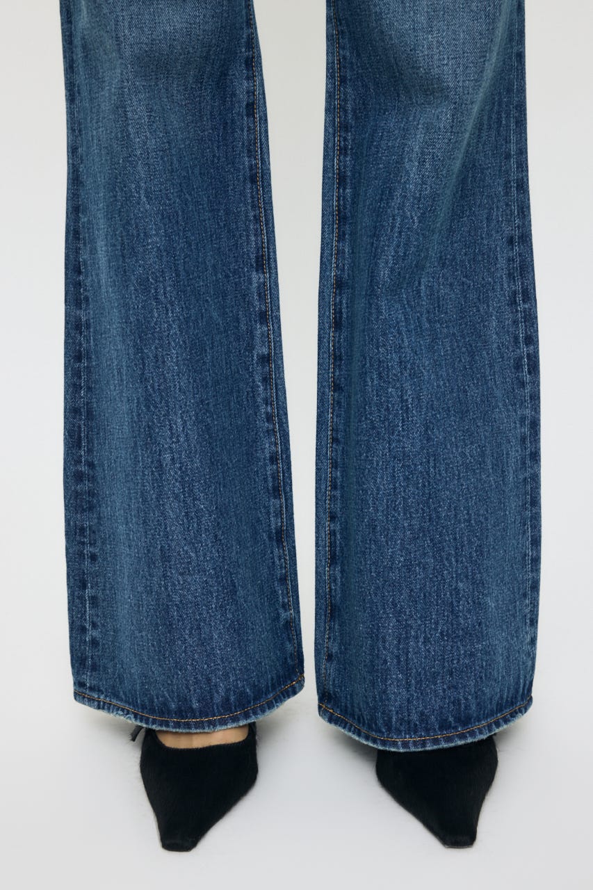 MIDRISE FLARE パンツ BLU 0