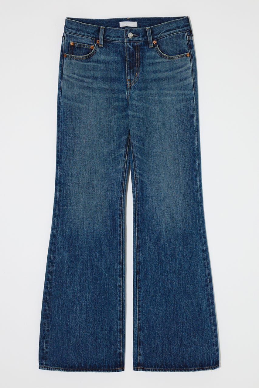 MIDRISE FLARE パンツ BLU 0