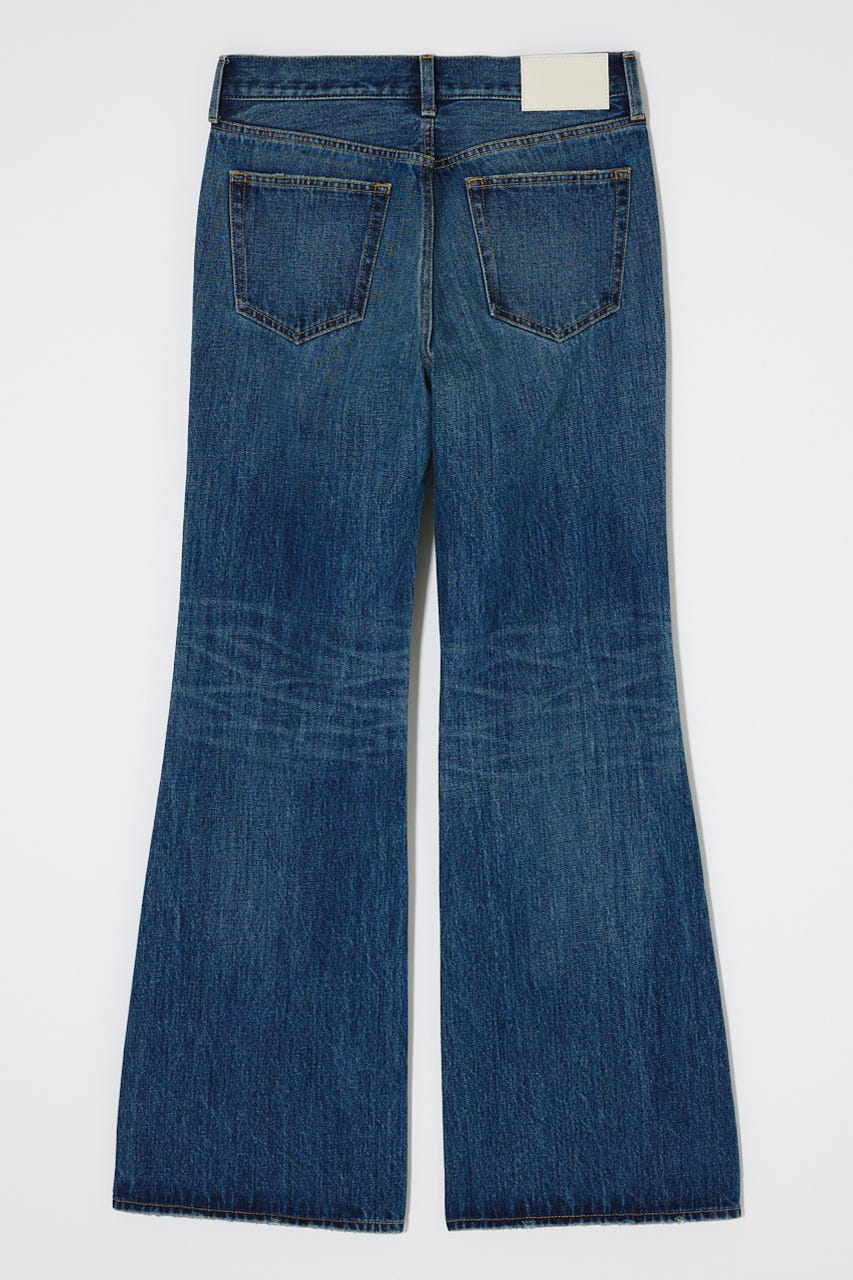 MIDRISE FLARE パンツ BLU 0