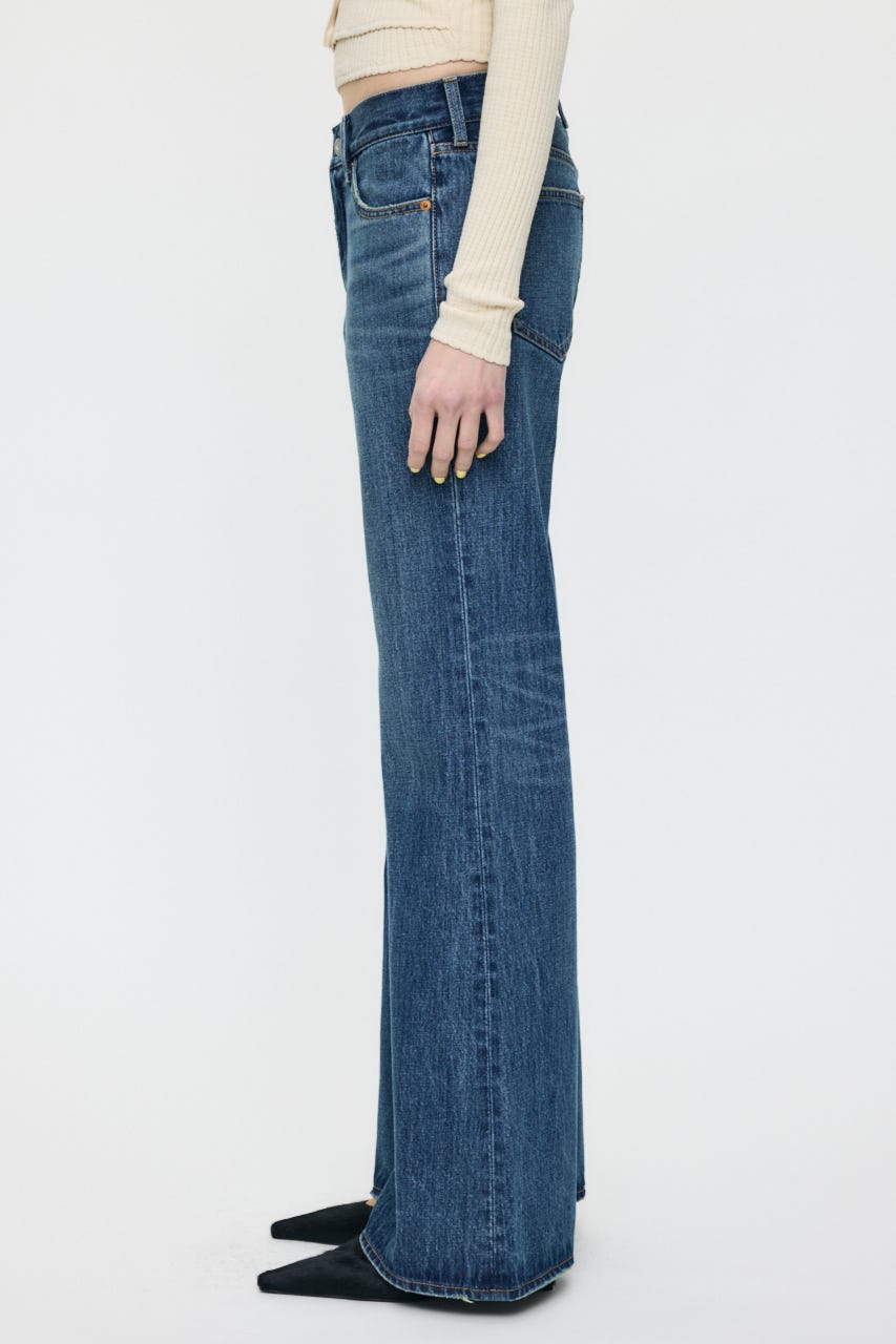 MIDRISE FLARE パンツ BLU 0