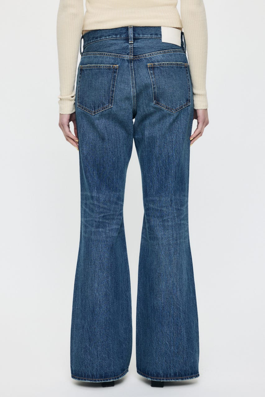 MIDRISE FLARE パンツ BLU 0