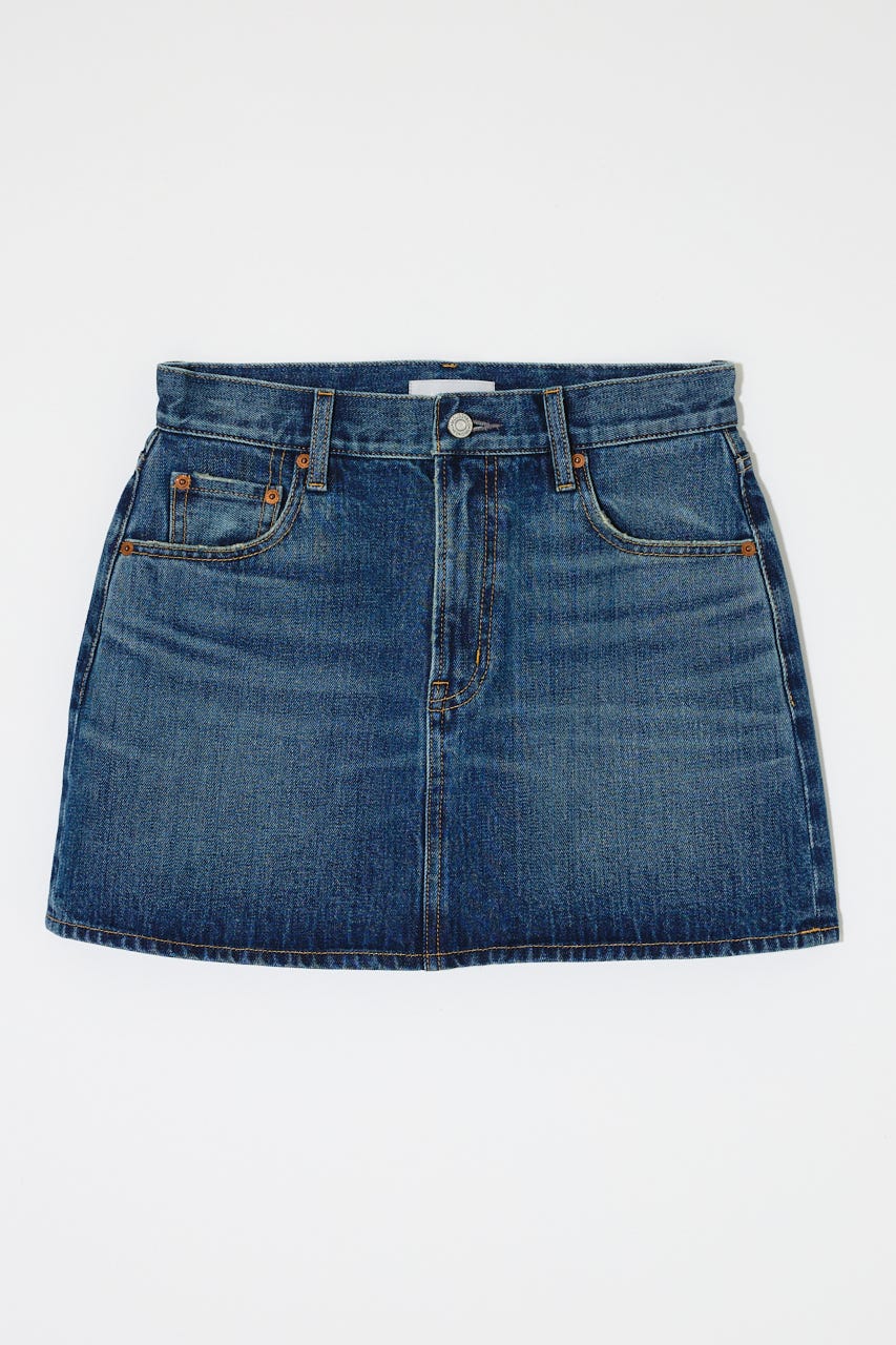 MIDRISE DENIM スカート BLU 0