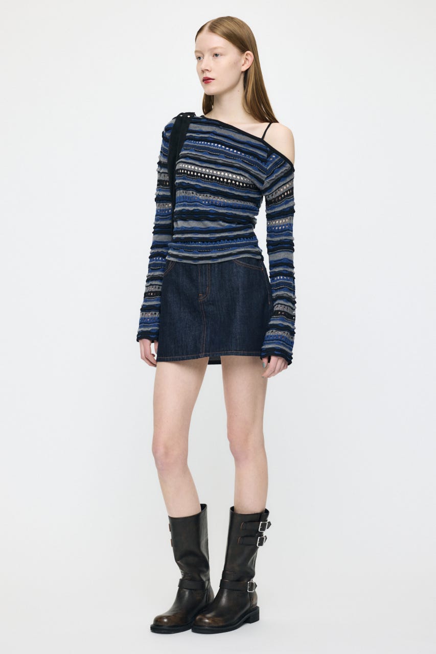 MIDRISE DENIM スカート One Wash 0