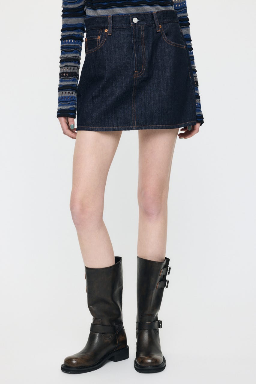 MIDRISE DENIM スカート One Wash 0