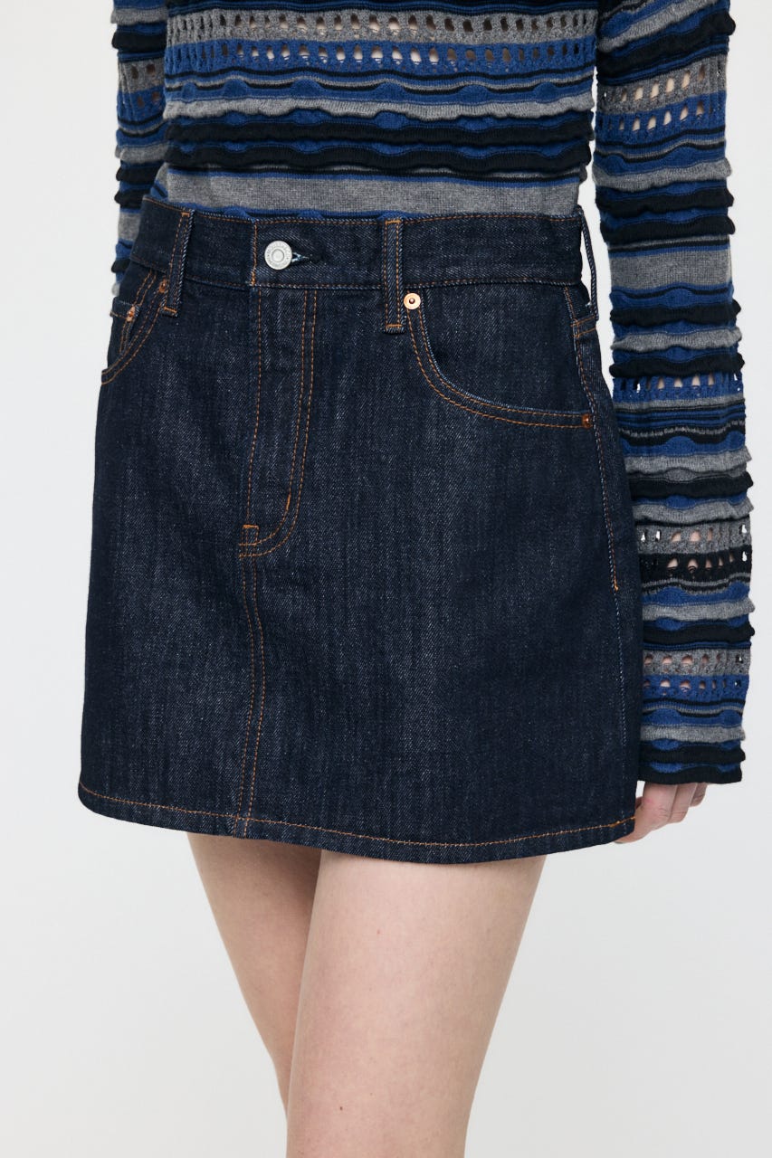 MIDRISE DENIM スカート One Wash 0