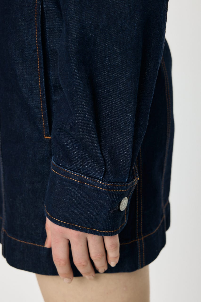 BELTED DENIM MINI ドレス One Wash 1