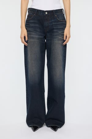 【SS先行アイテム】DIRT EFFECTED WIDE STRAIGHT デニムパンツ