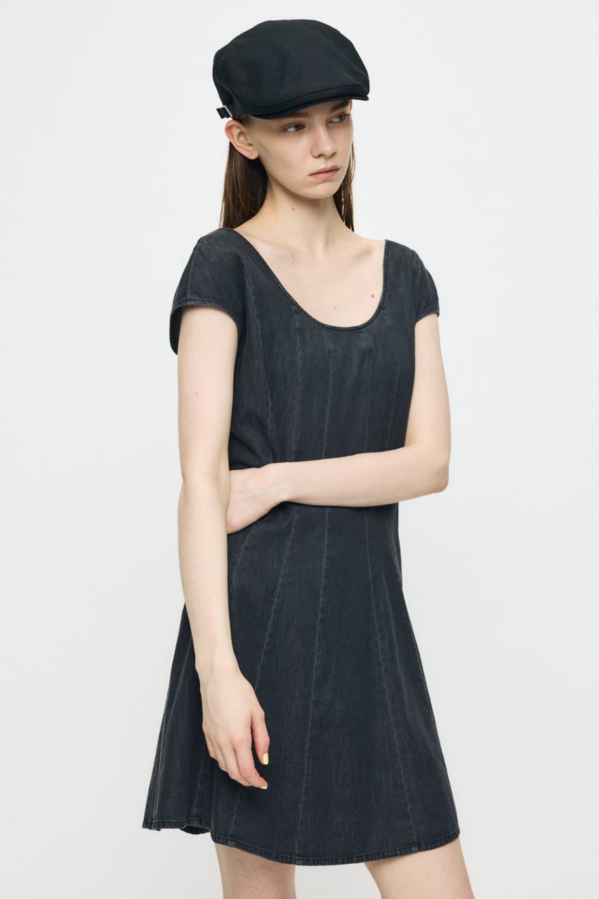 DENIM MINI  ドレス BLK 2