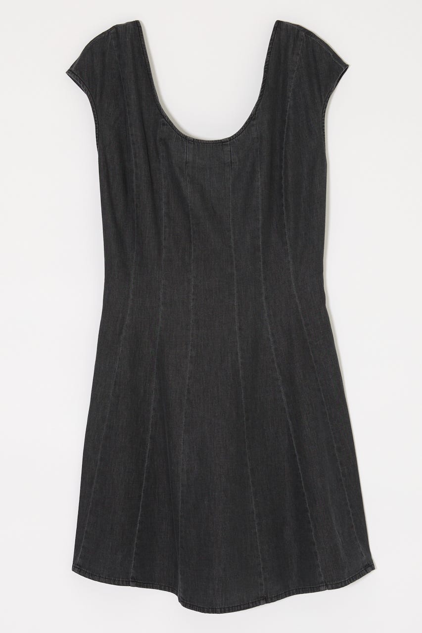 DENIM MINI  ドレス BLK 2