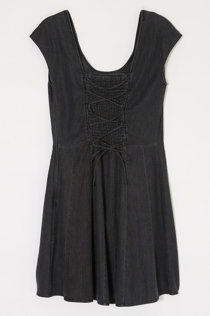 DENIM MINI  ドレス BLK 2